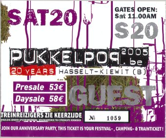 Pukkelpop ticket